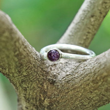 Beautiful Amethyst Gemstone 925 Sterling Silver Ring Women Wedding Jewelry A-285