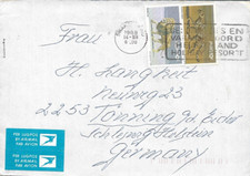 NAMIBIA SWA- 1988 COVER TO  GERMANY  lion phanter  [1029D]