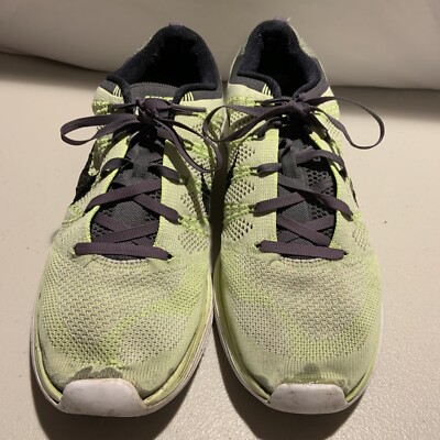 Nike Flyknit 1+ Lunarlon Electric Green Size 10.5 s-l400.jpg main image 3