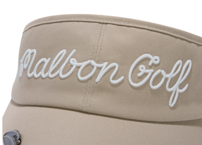 Malbon Golf] Script Ball Marker Visor - Beige | eBay