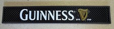 GUINNESS HARP LOGO BEER BAR MAT RUBBER COASTER 21" x 3.5" NEW