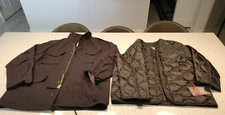 Mens Size Large - Rothco M-65 Field Jacket And Jacket Liner BLACK 