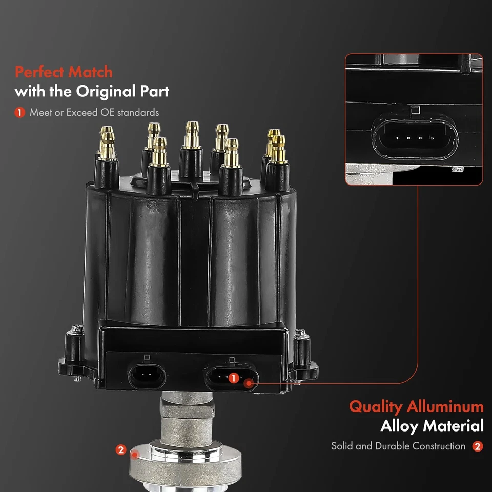 Распределитель зажигания с крышкой и ротором для Chevy Caprice Buick Roadmaster Cadillac - Изображение 4 из 4