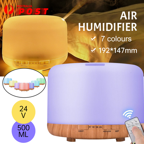 Air Diffuser 7 Color Ultrasonic Air Humidifier with Bluetooth Led Night ...