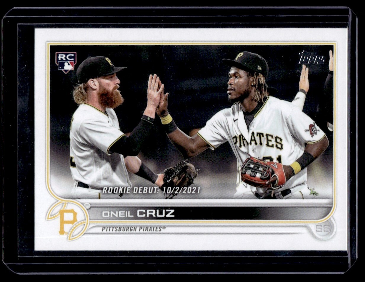 2022 Topps Update Rookie Debut Oneil Cruz RC Pittsburgh Pirates #US113