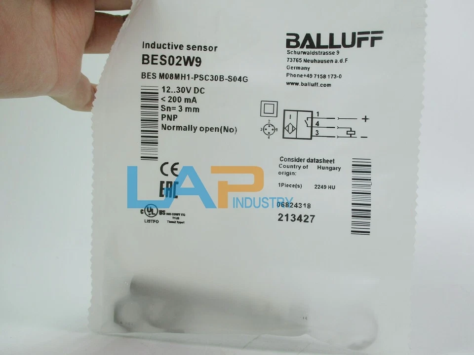 1PCS NEW For BALLUFF proximity switch BES02W9 BES M08MH1-PSC30B-S04G Fast Ship # - Image 2 of 4