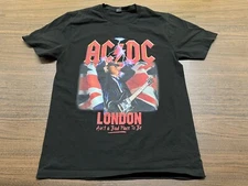 2018 AC/DC London, UK Black World Tour T-Shirt - Small