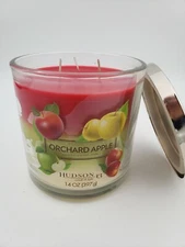 Hudson43 3-Wick Premium Scented Candle, Orchard Apple, 14oz ☆ New, Free Shipping