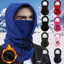 Winter Windproof Fleece Hood Balaclava Ski Mask Tactical Heavyweight Face Cover