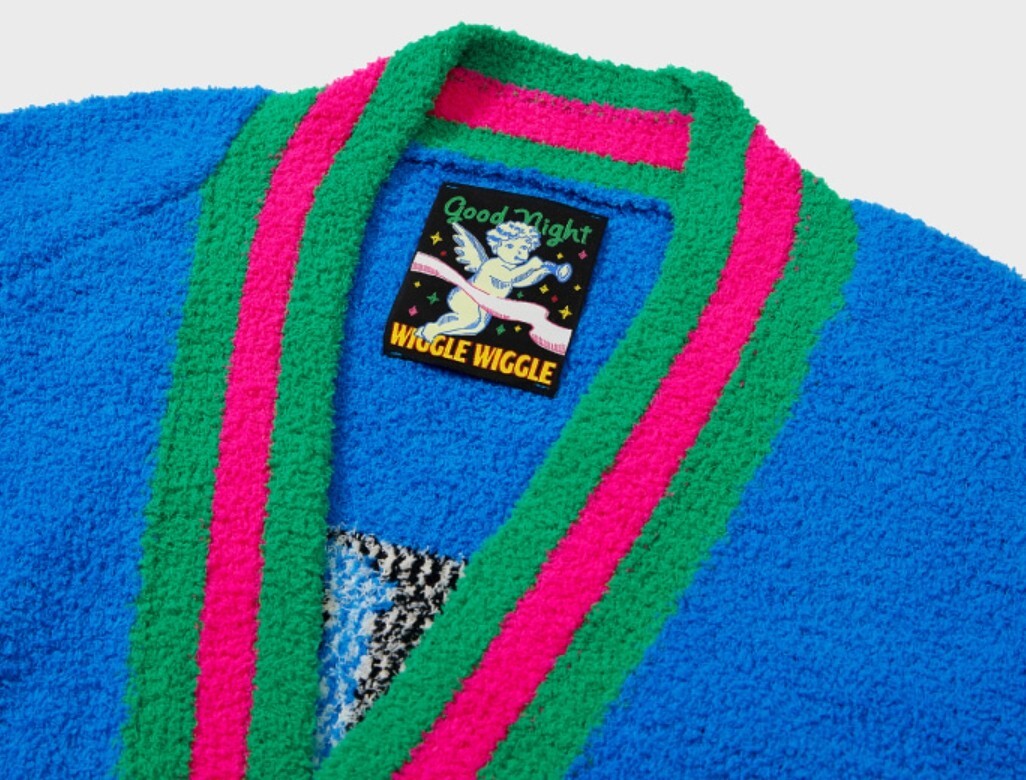 Wiggle Wiggle Don't Panic Lounge Long Bathrobe Night Fluffy