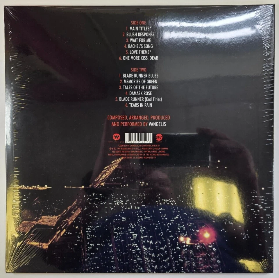 Vangelis – Blade Runner OST LP Album vinyl record 2015 Reissue 180g in Gatefold - Image 2 of 4