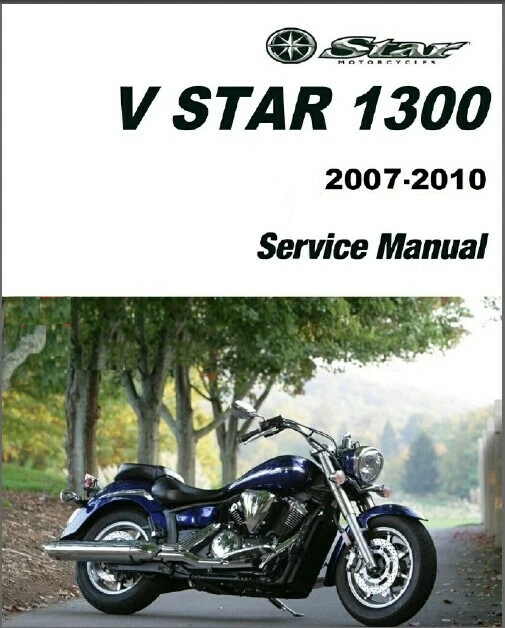 2007 2010 Yamaha XVS13 V Star 1300 Service Repair Manual CD eBay