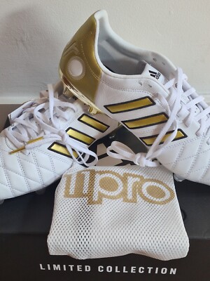 Adidas Adipure 11Pro Toni Kroos Edition FG Stiefel Weiß/Gold UK11 EU46 Brandneu