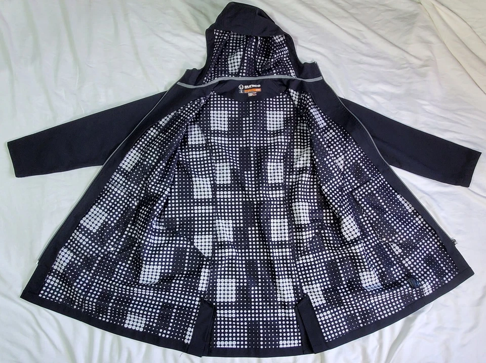 Chaqueta deportiva Sunice para mujer color negro golf talla XXL sudadera con capucha bolsillos PROTEK 3L Foto 3 de 4