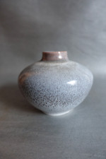 Karlsruher Majolika Enameled Ceramic Miniature Vase Germany 20th Century