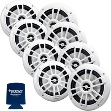MB Quart Bundle- 4 Pairs of NF1-116 6.5" Marine Speakers White 