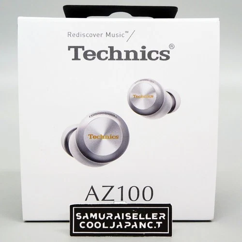 Technics EAH-AZ100 Wireless Earphones Magnetic Fluid Driver Bluetooth Silver NEW