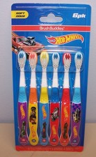 Hot Wheels Brush Buddies 6 pack Soft Toothbrush -Make Brushing Fun NEW