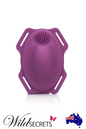 NEW Calexotics Dual Motor Textured Silicone 6.5 inch Strap On, Couple Vibrator - Picture 3 of 6