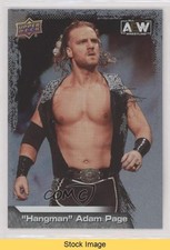 2022 Upper Deck AEW All Elite Wrestling Silver Foil Hangman Adam Page READ y0i
