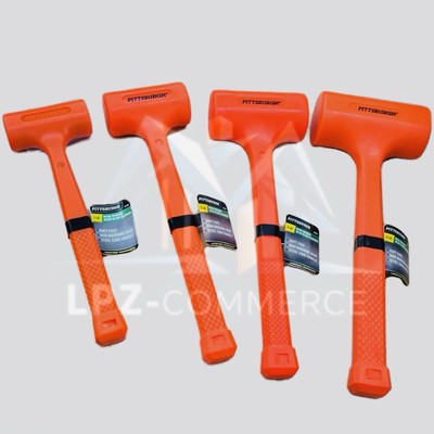 Dead Blow Hammer Set 1LB 2LB 3LB 4LB | Neon Orange | Spark-Free | No Rebound