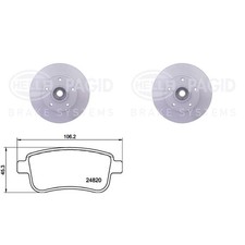 Kits de frein Renault R8