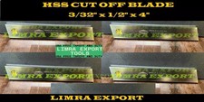 4x HSS Cut Off Blade 3/32" x 1/2" x 4" Parting Tool M2 Grade Hardened & Ground