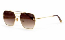Tom Ford Navigator Sunglasses FT1249 Rose Gold/Brown 61-16-145mm With Case New