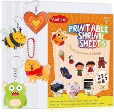 Printable Shrink Plastics Sheets - 36PCS A4 Heat Shrink Paper for Inkjet Printer