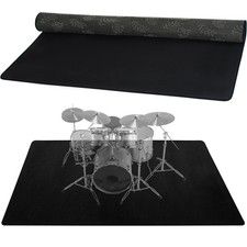 Drum Rug, 4 Ft x 6 Ft Drum Mat Carpet Music Rug with Non-Slip Bottom, Soundpr...