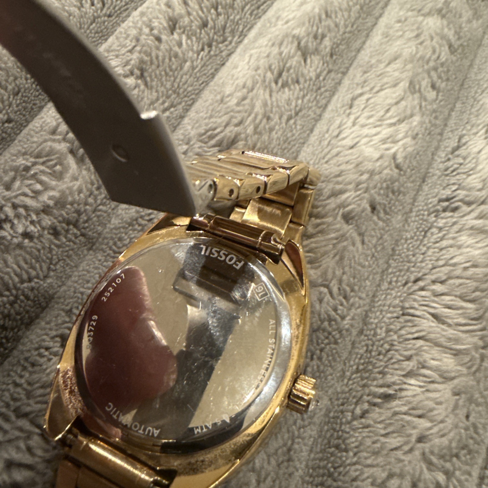 FOSSIL VALE AUTOMATIC GOLD SILVER SKELETON WOMEN'… - image 6