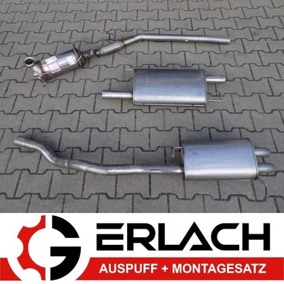 EDELSTAHL Auspuffanlage für VW Transporter Mulitvan V T5 2.5 TDI kurz +DPF 10621