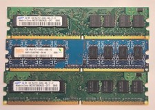 Mixed Samsung Hynix 3GB 3 x 1GB PC2-6400U-666-12-E3 Desktop Ram Kit