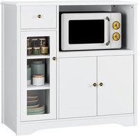 KüChenschrank Mit Arbeitsplatte & Mikrowellenregal Sideboard KüChe Buffetschrank