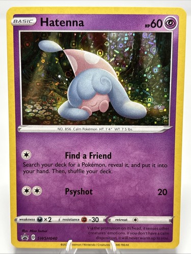 Hatenna - Holo Black Star Promo - SWSH040 Sword & Shield - Pokémon TCG