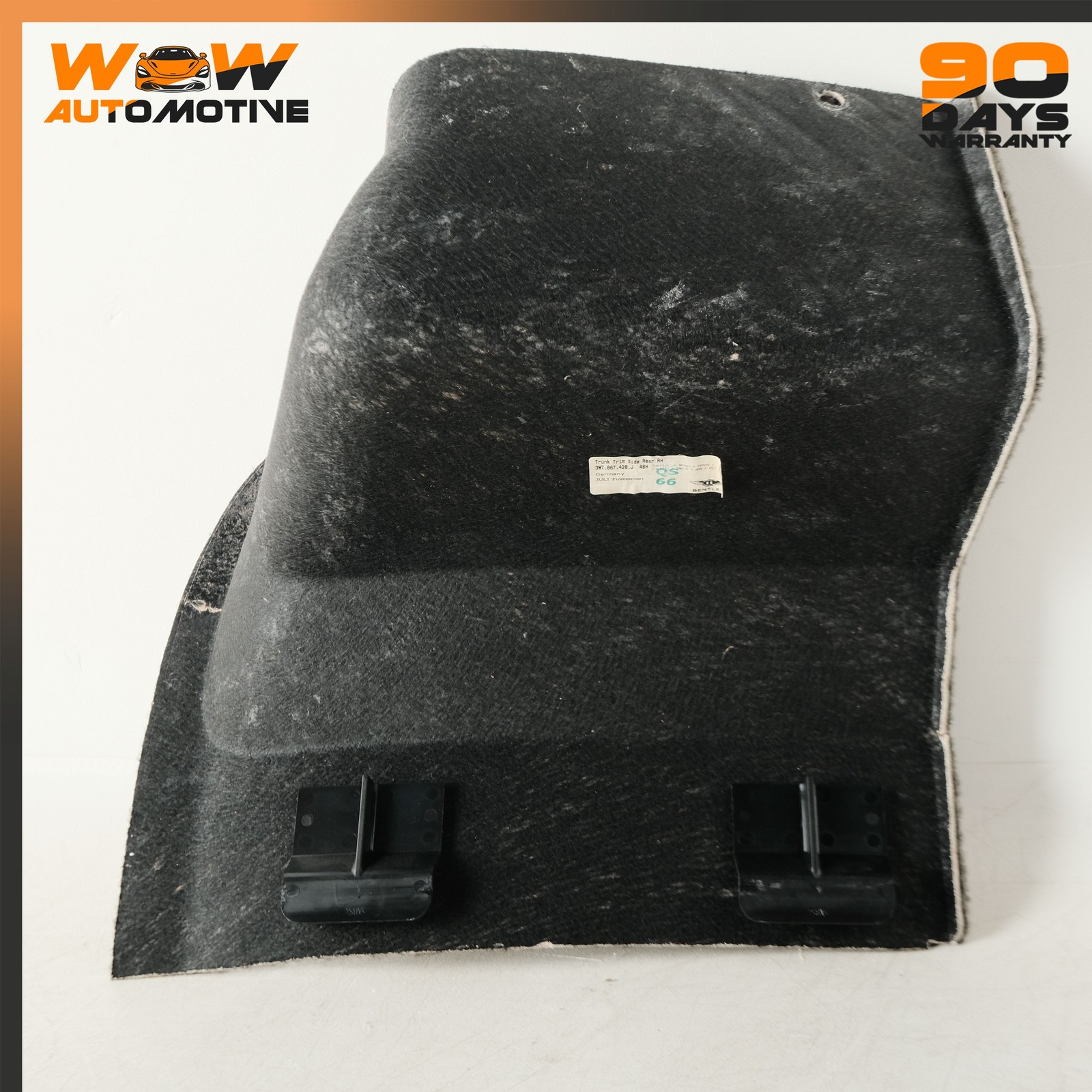 Bentley Continental GT 2010-2012 REAR+RIGHT Carpet