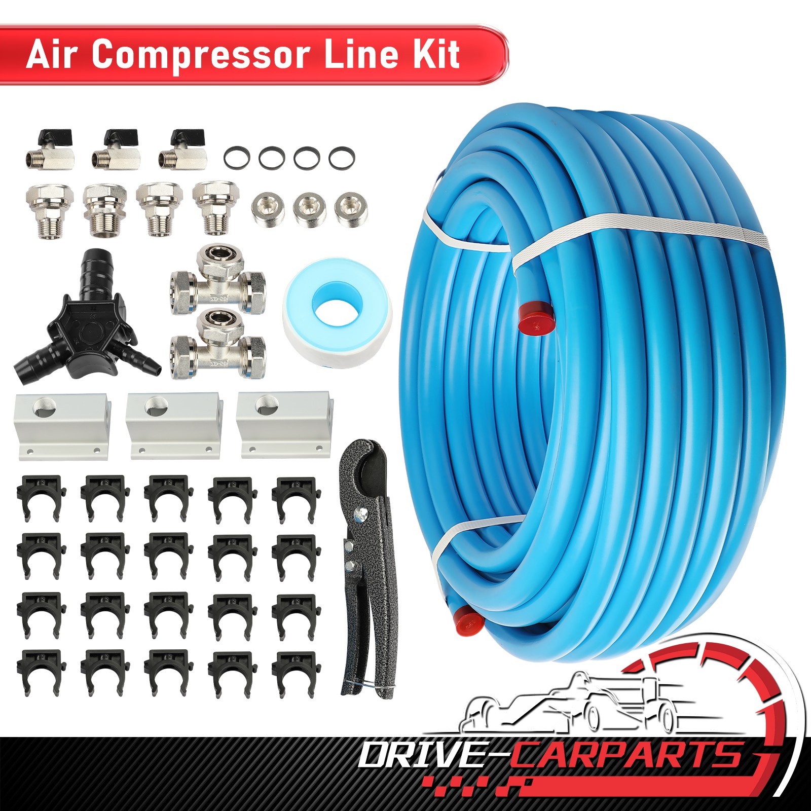 3/4" Compressed Air Line System Max Line Shop Piping Kit Rap