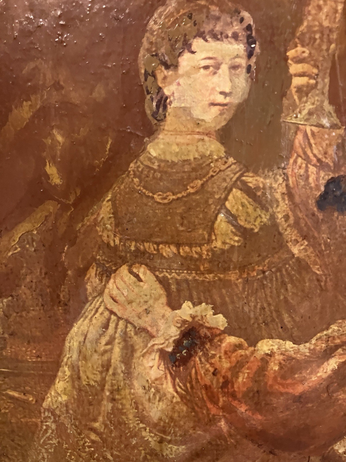 Oil painting on canvas signed 17th century