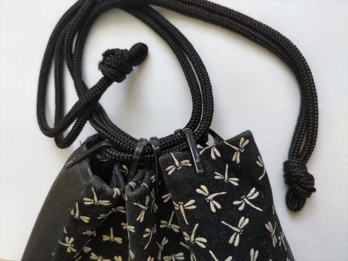 Drawstring bag dragonfly pattern - image 3