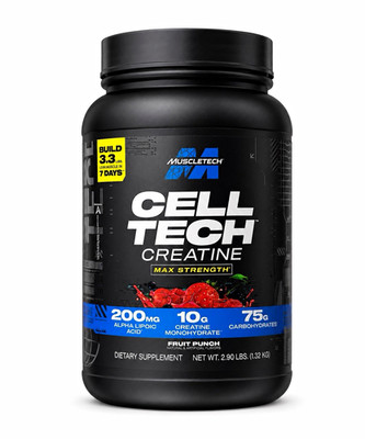 MuscleTech Cell-Tech Creatine Powder Fruit Punch Creatine Monohydrate 2.90 lb