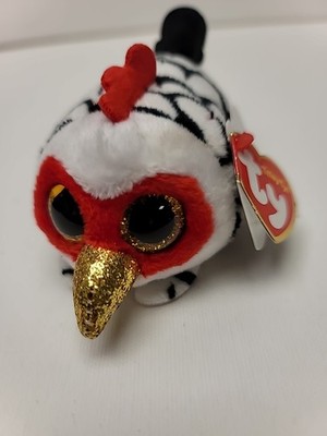 Ty Beanie Boos Teeny Tys Rory Rooster 4'' NEW MWMT Stackable Stuffed Animal Toy