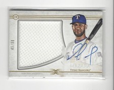 2017 Topps Definitive Collection Nomar Mazara AUTOGRAPH Jumbo JERSEY Rangers /50