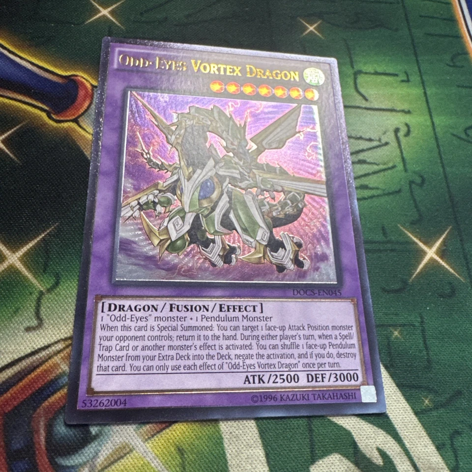 Yugioh! Odd-Eyes Vortex Dragon DOCS-EN045 Ultimate Rare Unlimited NM - Image 2 of 4