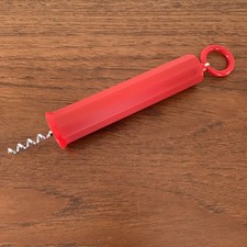 Vintage French Bruno Desnoulez Patent 'Kariba' Cord Force Pull Red Corkscrew