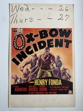 The Ox-bow Incident 1943 Windowlobby Card Movie Poster 22x14 With Henry Fonda The Ox-bow Incident 1943 Windowlobby Card Movie Poster 22x14 With Henry Fonda
