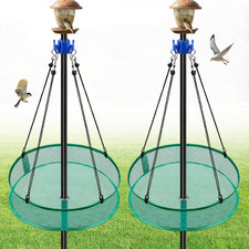 2Pcs Bird Seed Catcher Tray for Hanging Bird Feeder Platform, 4" Deep Birdseed H