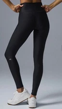 ALO Yoga High Waist Alosoft Leggings Black - Size - M