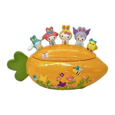 Blue Sky Clayworks Hello Kitty and Friends Easter Candy Bowl, 12-inch Length