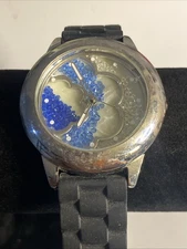 Accutime K1484 New Battery Ladies Watch 43MM Floating Crystals