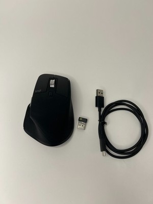 Logitech MX Master 3S bluetooth Wireless Laser Mouse Black w/ usb dongle